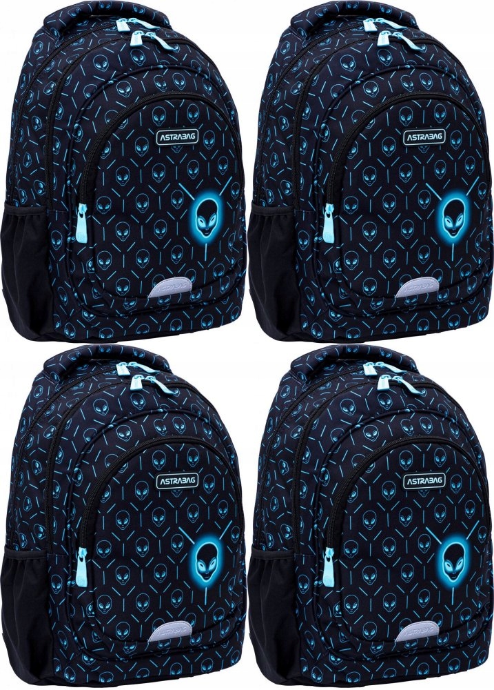 Školský batoh Astra Astrabag Neon UFO AB330, trojkomorový, 20l